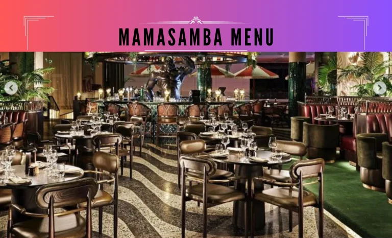 Mamasamba Menu