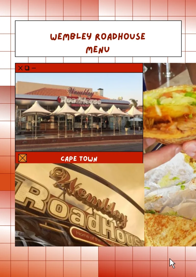 Wembley Roadhouse Menu And Prices 2023 In South Africa