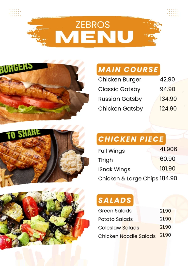 Exploring Zebros Menu and Prices in South Africa 2023