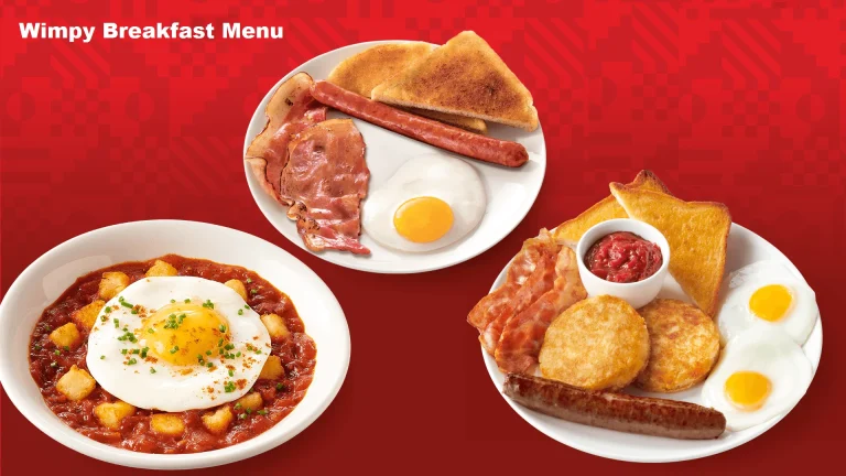 wimpy breakfast menu and prices South Africa 2024