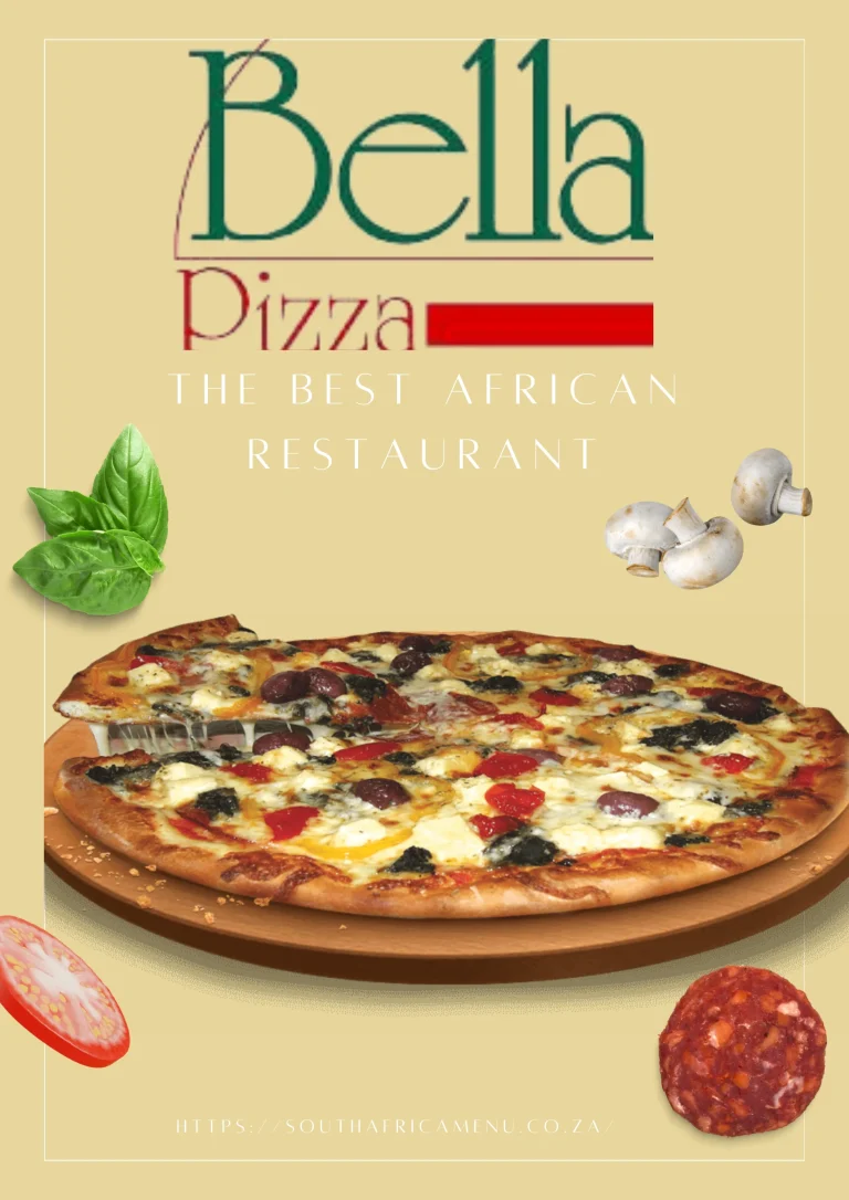 Bella Pizza Menu And Prices 2024 In South Africa