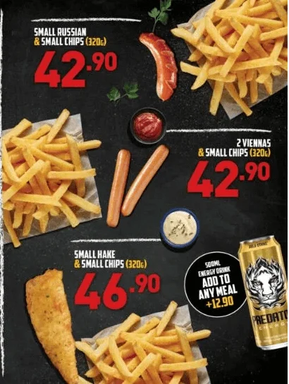 Fish and Chips Menu And Prices 2024 In South Africa