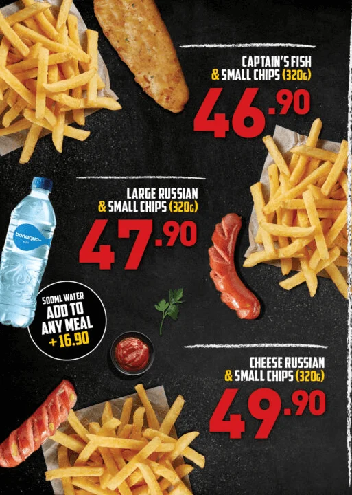 Fish and Chips Menu And Prices 2024 In South Africa